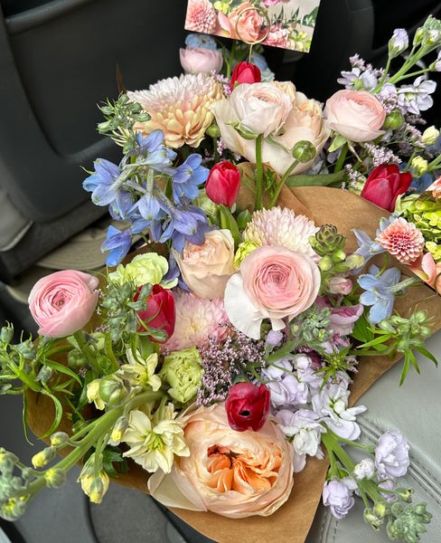 Monthly Wrapped Bouquet Subscription